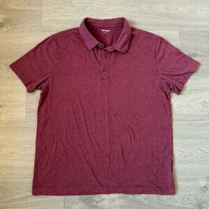 Men’s Old Navy Burgundy Short Sleeve Polo Shirt
